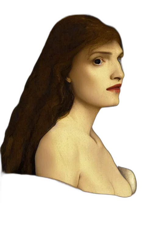 face, dress, hat, jewelry transparent PNG cut-out