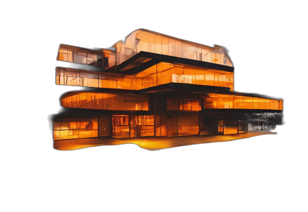 building, 3d render, concept art, photorealistic transparent PNG cut-out