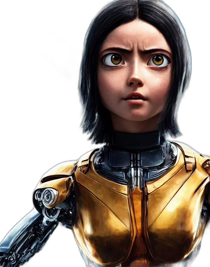 robot, face, concept art, comic book art transparent PNG cut-out
