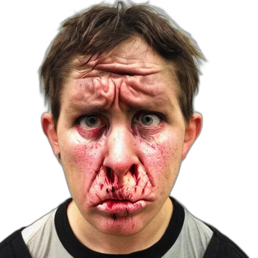 face, mask, creature, staff transparent PNG cut-out