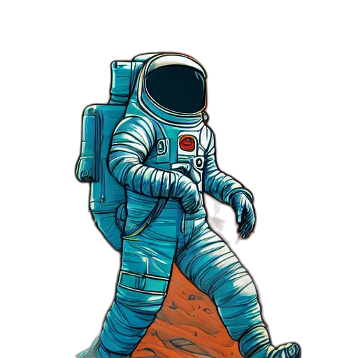 robot, jacket, staff, dress transparent PNG cut-out