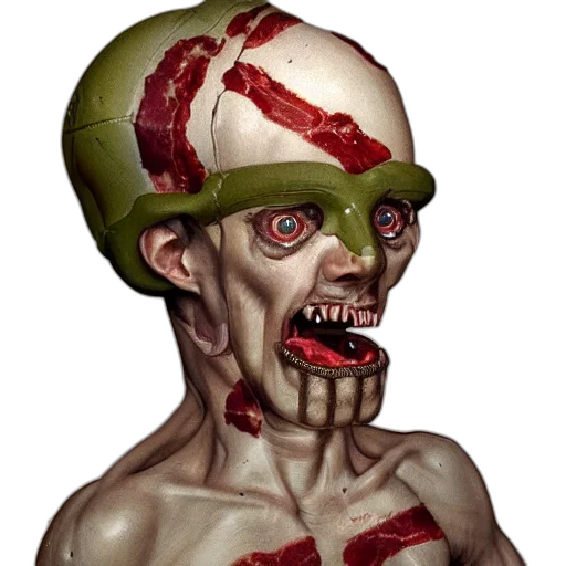 face, mask, creature, staff transparent PNG cut-out