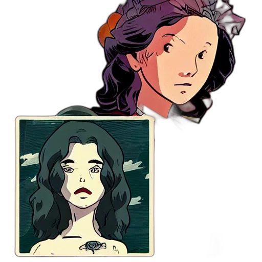 face, mask, crown, comic book art transparent PNG cut-out