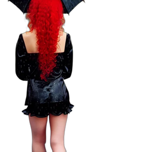 umbrella, jacket, dress, hat transparent PNG cut-out