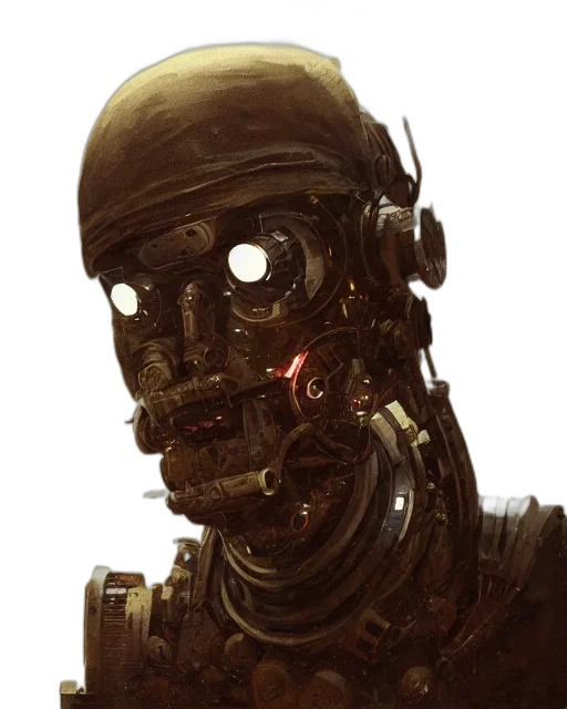 robot, face, mask, creature transparent PNG cut-out