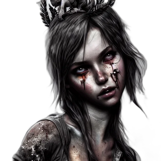 face, crown, fantasy art, concept art transparent PNG cut-out