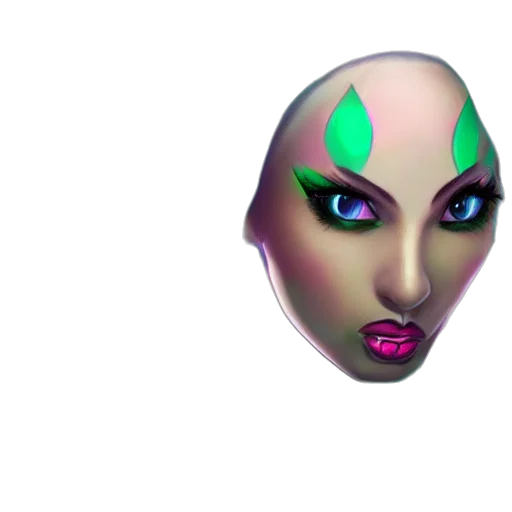 mask, face, creature, jewelry transparent PNG cut-out