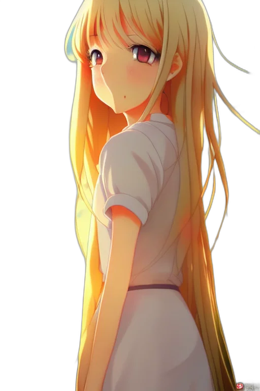 dress, hair, staff, face transparent PNG cut-out