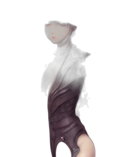 dress, jacket, creature, mask transparent PNG cut-out
