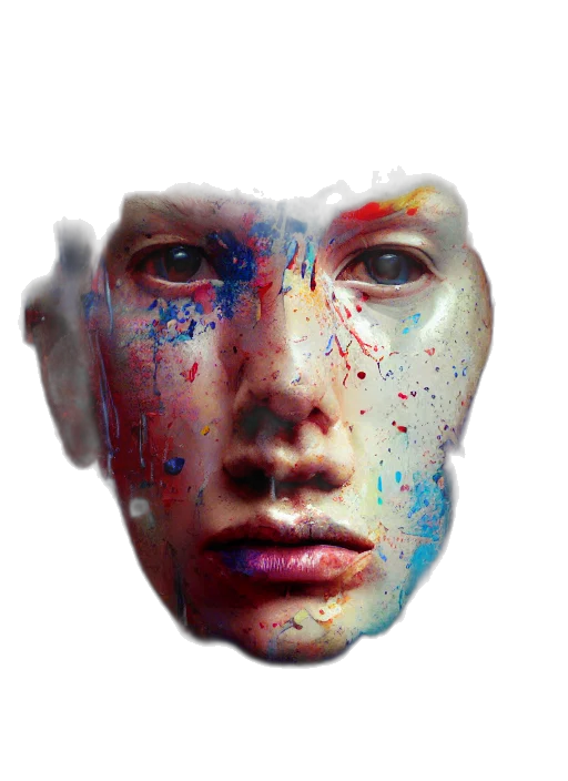 mask, face, robot, creature transparent PNG cut-out