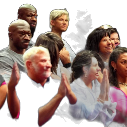 audience, clapping, each, member transparent PNG cut-out