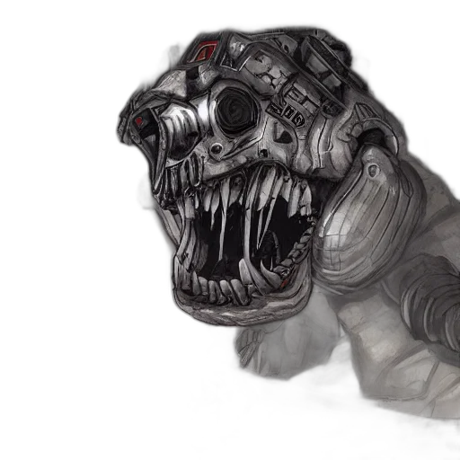 creature, mask, face, robot transparent PNG cut-out