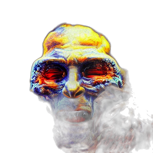 mask, face, jacket, creature transparent PNG cut-out