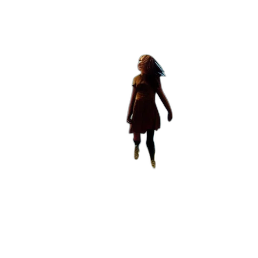 creature, dress, robot, staff transparent PNG cut-out