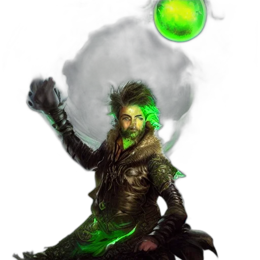 staff, fantasy art, concept art, comic book art transparent PNG cut-out