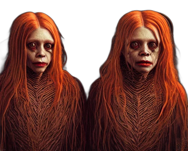 hair, creature, mask, face transparent PNG cut-out