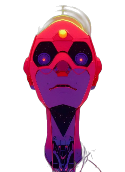 robot, mask, staff, bottle transparent PNG cut-out
