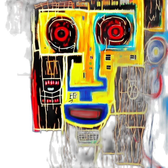 robot, face, mask, creature transparent PNG cut-out