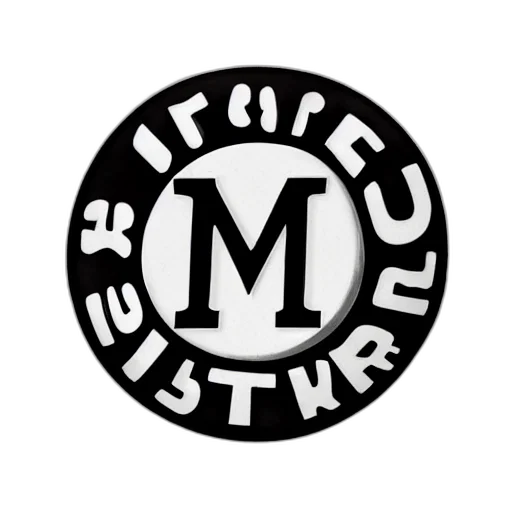 staff, 3d render, monochrome, letter transparent PNG cut-out
