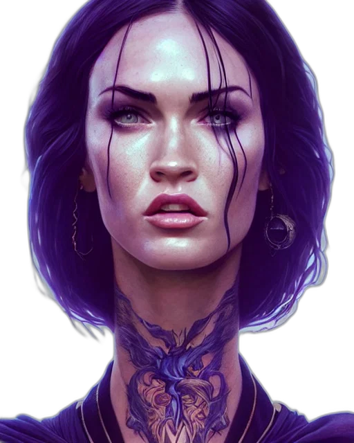 face, jewelry, fantasy art, cyberpunk transparent PNG cut-out