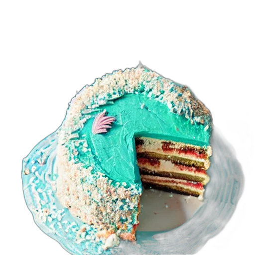 food, hat, 3d render, vaporwave transparent PNG cut-out