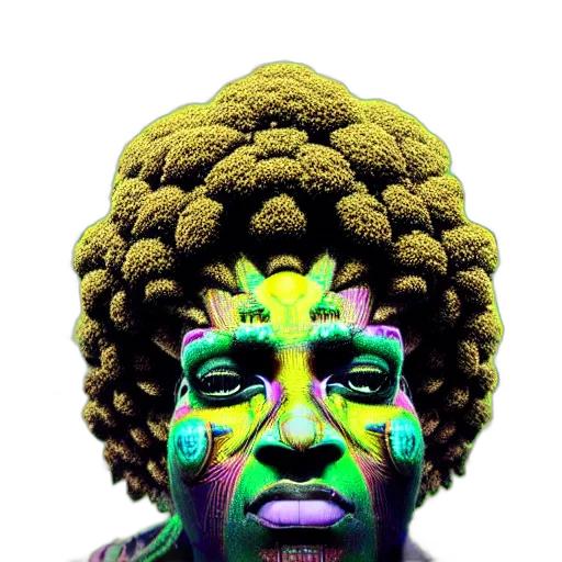 face, mask, hair, creature transparent PNG cut-out