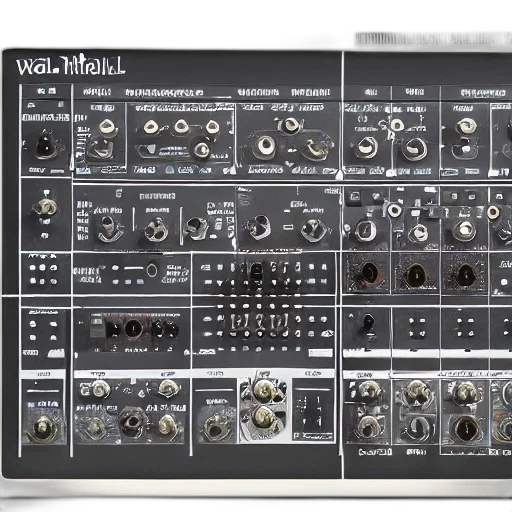 wall, sized, analogue, synthetiser transparent PNG cut-out