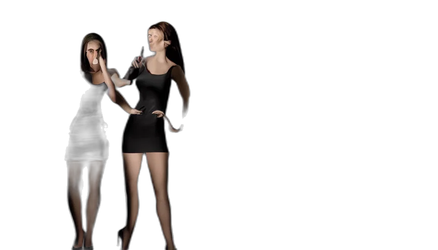 dress, 3d render, concept art, cartoon transparent PNG cut-out
