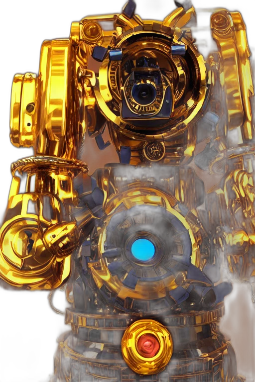 robot, jewelry, weapon, 3d render transparent PNG cut-out