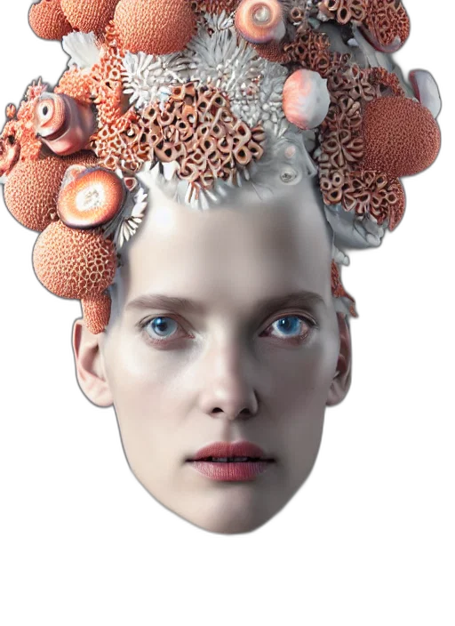 crown, hat, hair, face transparent PNG cut-out