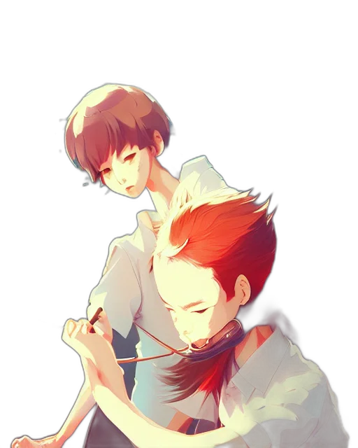 watercolor, anime, pixel art, concept art transparent PNG cut-out