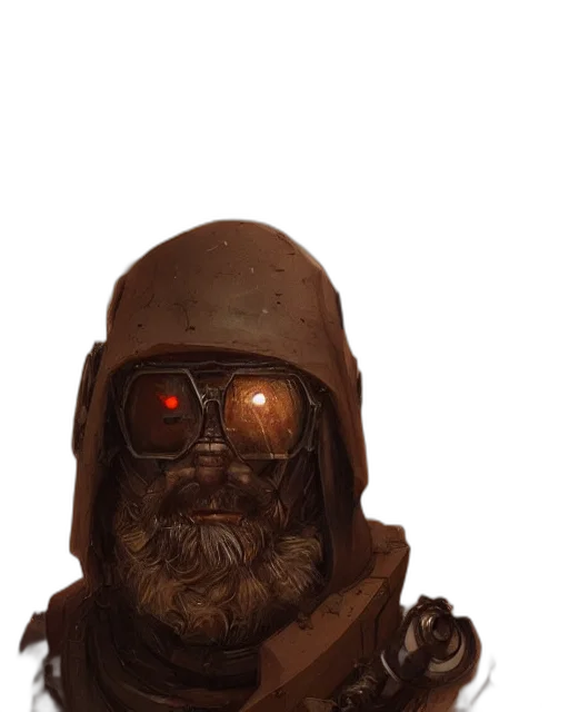 mask, face, robot, creature transparent PNG cut-out