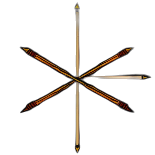 staff, sword, crown, umbrella transparent PNG cut-out