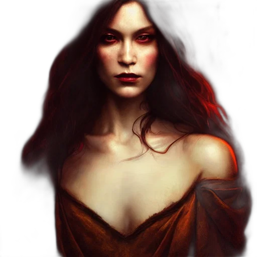 face, dress, fantasy art, photorealistic transparent PNG cut-out