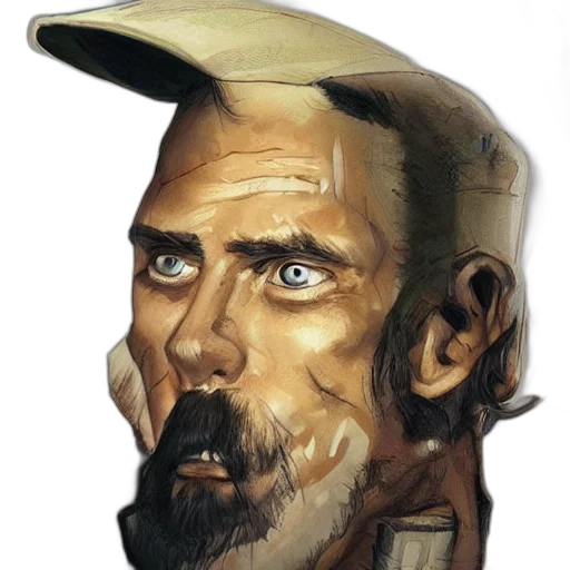 face, mask, hat, staff transparent PNG cut-out