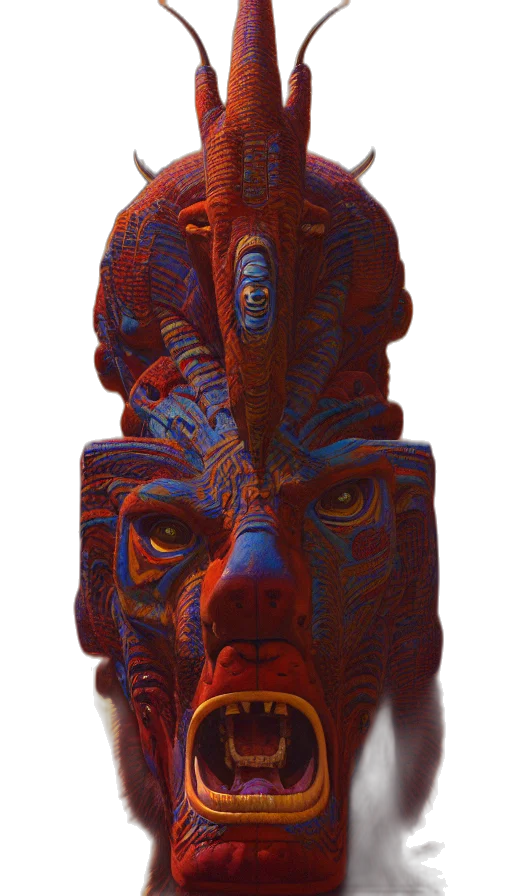 mask, face, crown, staff transparent PNG cut-out