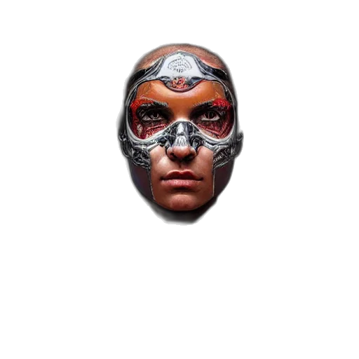 mask, face, robot, jewelry transparent PNG cut-out