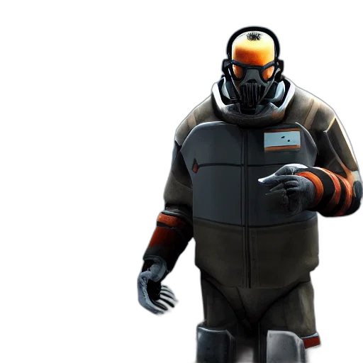 robot, jacket, concept art, 3d render transparent PNG cut-out