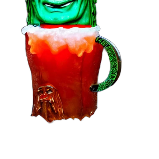 bottle, crown, robot, staff transparent PNG cut-out
