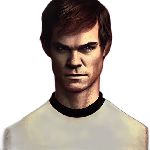 face, staff, robot, photorealistic transparent PNG cut-out