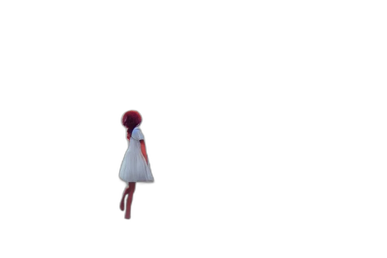 dress, robot, creature, hair transparent PNG cut-out