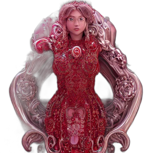 dress, crown, jewelry, concept art transparent PNG cut-out