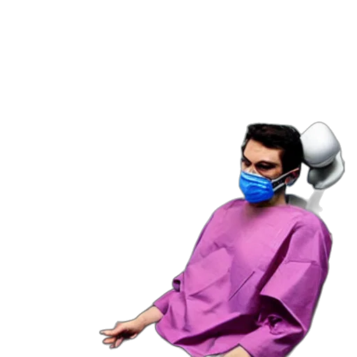 mask, staff, robot, 3d render transparent PNG cut-out
