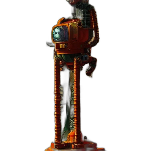 robot, staff, weapon, animal transparent PNG cut-out