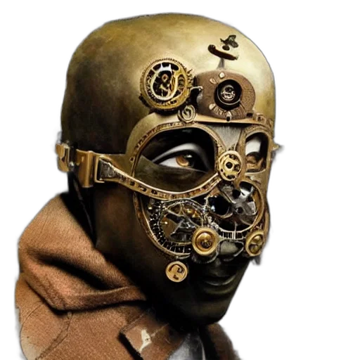 mask, robot, face, jewelry transparent PNG cut-out