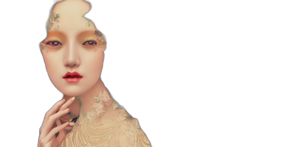 face, crown, mask, jewelry transparent PNG cut-out
