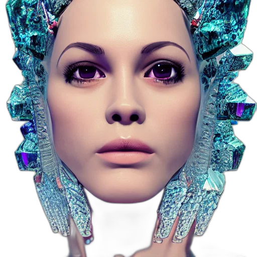 robot, crown, jewelry, face transparent PNG cut-out