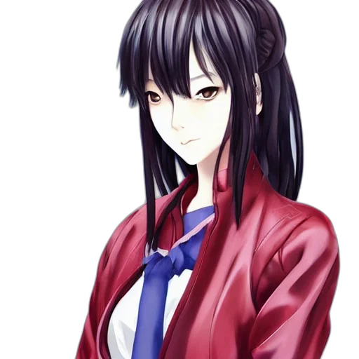 jacket, staff, face, anime transparent PNG cut-out