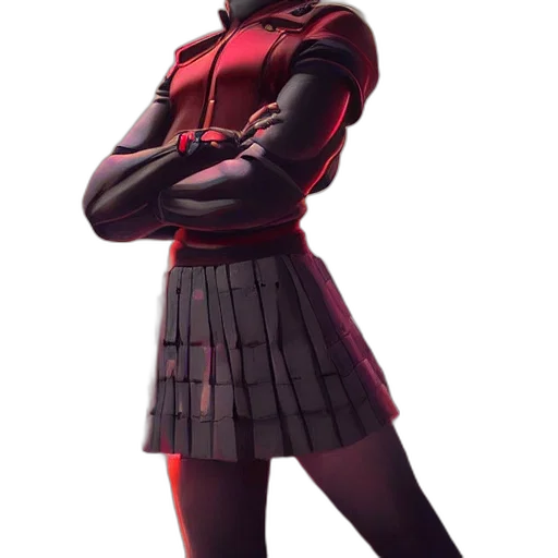 jacket, dress, weapon, staff transparent PNG cut-out