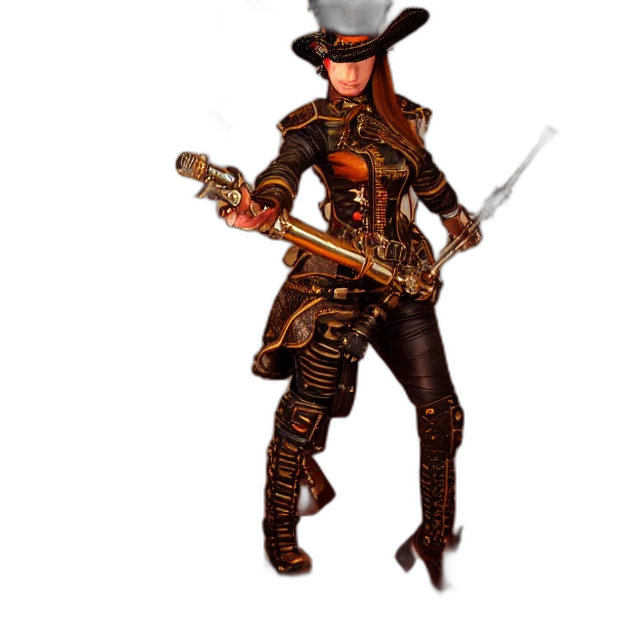 staff, weapon, hat, robot transparent PNG cut-out